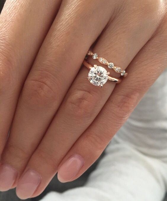 Rose gold engagement rings on sale this week are