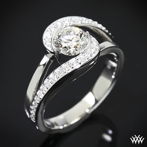 Custom Bypass Diamond Engagement Ring | 32601