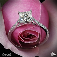 Aurora Diamond Engagement Ring for Princess Cut Diamonds by Vatche | 1761