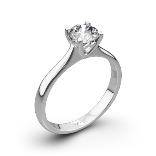 Comfort Fit Surprise Solitaire Engagement Ring