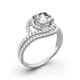 Danhov AE162 Abbraccio Diamond Engagement Ring