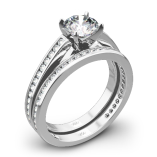 Honey Channel-Set Diamond Wedding Set