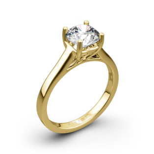 Ritani 1RZ1178 Diamond Tulip Cathedral Solitaire Engagement Ring