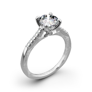 Ritani 1RZ2841 Modern French-Set Diamond Engagement Ring