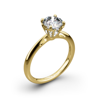 Ritani 1RZ3279 Embellished Prong Solitaire Engagement Ring