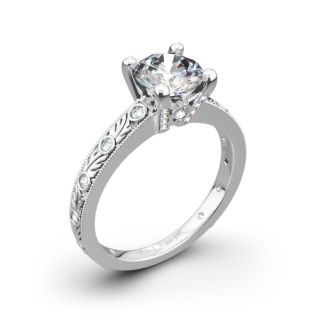 Ritani 1RZ3614 Grecian Leaf Diamond Engagement Ring