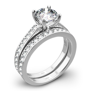 Scarlet Diamond Wedding Set