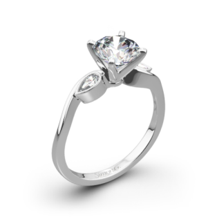 Simon G. MR2342 Dutchess Three Stone Engagement Ring