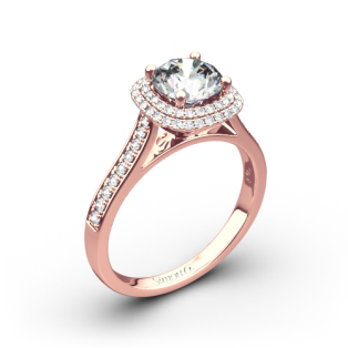 Simon G. MR2395 Passion Halo Diamond Engagement Ring