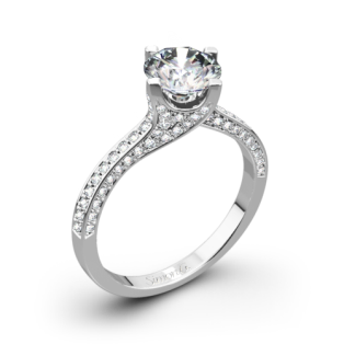 Simon G. MR1609 Caviar Diamond Engagement Ring