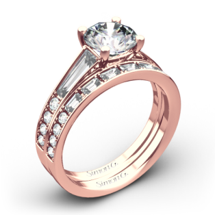 Simon G. MR2220 Duchess Diamond Wedding Set