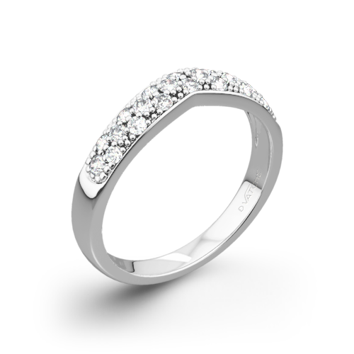 Vatche Contoured Pave Diamond Wedding Ring | 2372