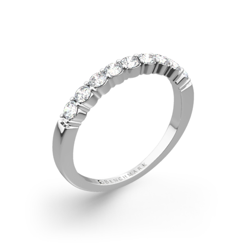 Benchmark Shared-Prong Diamond Wedding Ring - Whi... | 5104