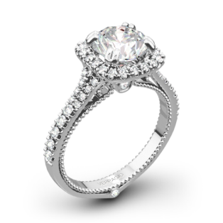 Verragio ENG-0424CU Split Claw Halo Diamond Engagement Ring