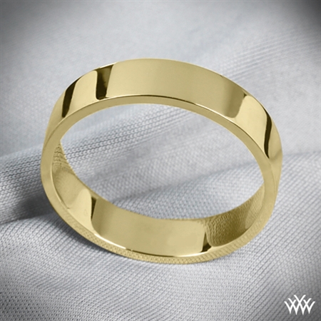 Men's 'Flat' Wedding Ring