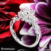 Verragio INS 7074P Beaded Braid Princess 3 Stone Engagement Ring | 2871