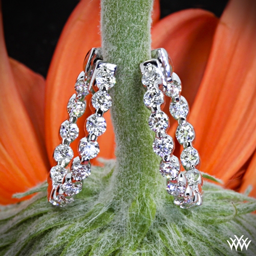 eternity earrings diamonds