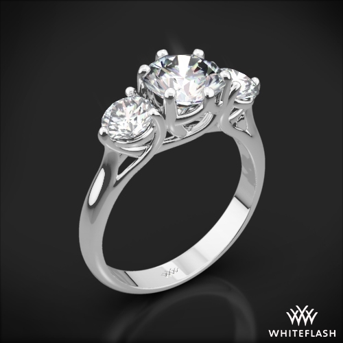 Butterflies 3 Stone Engagement Ring | 231