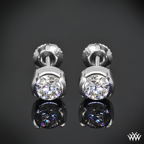 Half-Bezel Diamond Earrings--Ready Set To Go | 221