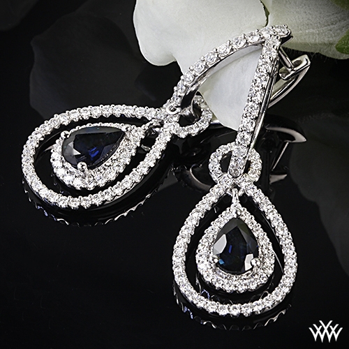 The Sapphire + Diamond Double Drop Josephine Earring – LFrank