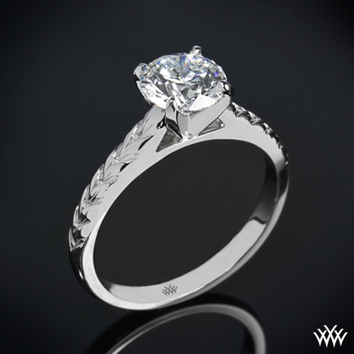 simple but magnificent cathedral solitaire engagement rings