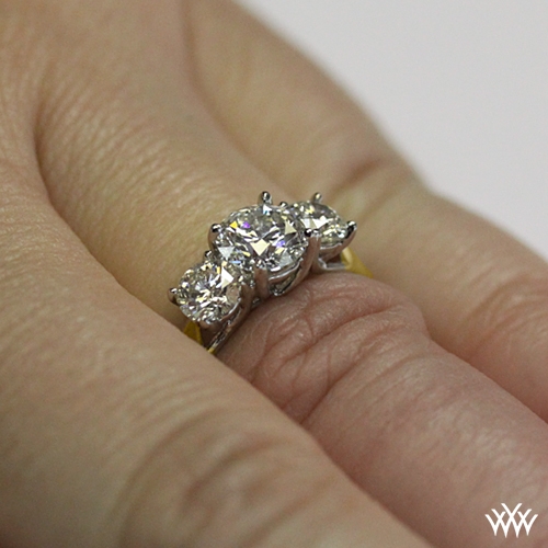 3-Stone Trellis Diamond Engagement Ring | 1429