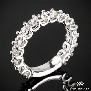 Annette's U-Prong Three Quarter Eternity Diamond Wedding Ring