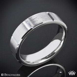 Benchmark Chambered Satin Wedding Ring