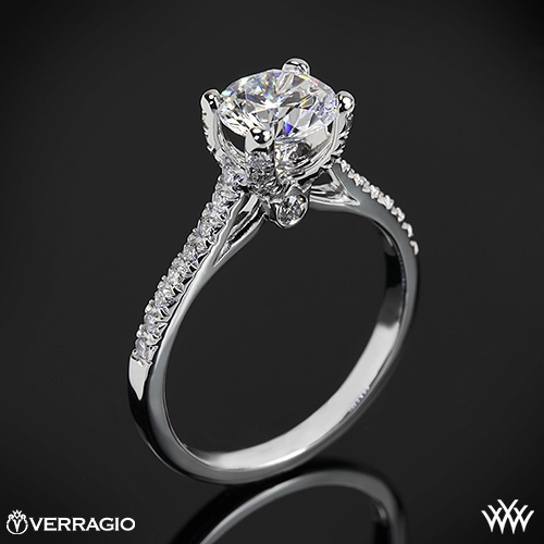 pave diamond engagement ring