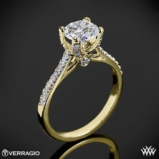 Verragio ENG-0371 4 Prong Petite Pave Diamond Engagement Ring