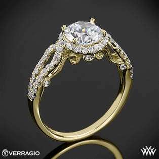 Verragio INS-7042R 4 Prong Round Halo Diamond Engagement Ring