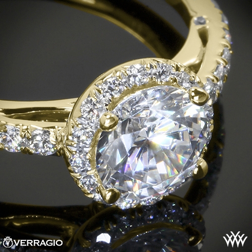 Verragio Bead-Set Halo Diamond Engagement Ring | 1944