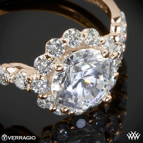 Verragio Round Halo Diamond Engagement Ring | 1921