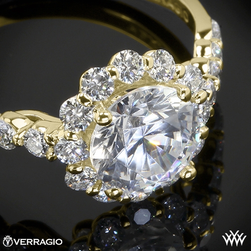 Verragio Round Halo Diamond Engagement Ring | 1920