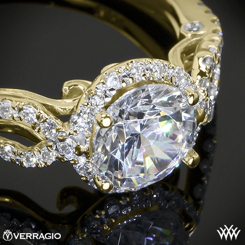 Verragio 4 Prong Round Halo Diamond Engagement Ring | 1926