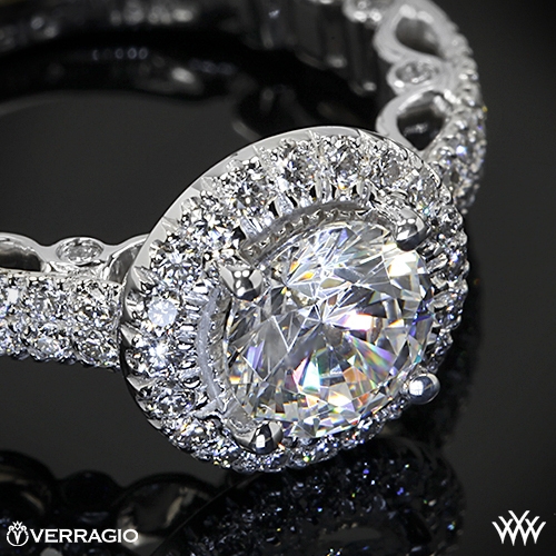 Verragio Dual Row Pave Diamond Engagement Ring | 1891