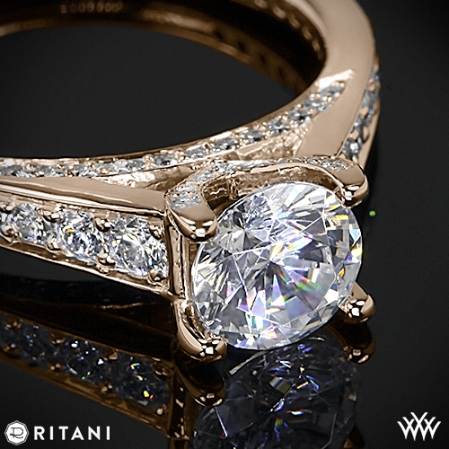 Ritani Modern Graduated Diamond Engagement Ring | 2077