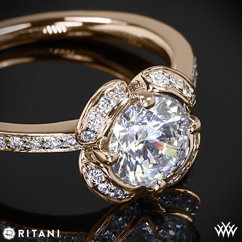 Ritani Floral Diamond Engagement Ring | 2081