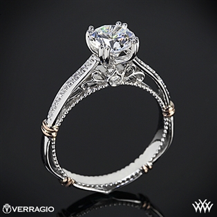 Verragio Parisian D-101S Shared-Prong Split Claw Diamond Engagement Ring