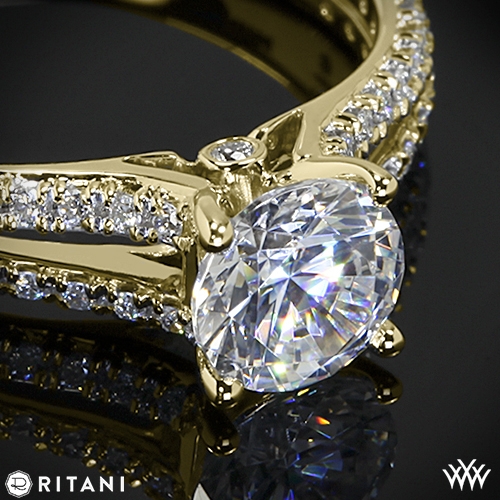 Ritani Classic Split Shank Diamond Engagement Ring | 2238