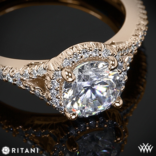 Ritani Bella Vita Split Halo Diamond Engagement Ring | 2139