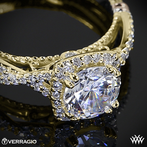 Verragio Twisted Halo Diamond Engagement Ring | 2223