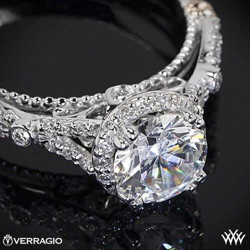 Verragio Twisted Split Shank Diamond Engagement Ring | 2227