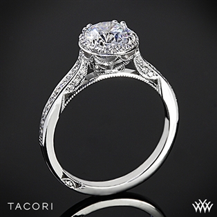 Tacori 2639RD P Dantela Spotlight Diamond Engagement Ring