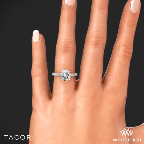 tacori pave diamond engagement ring