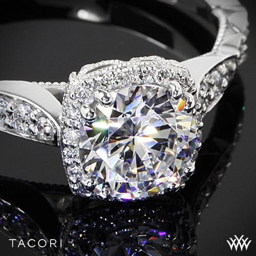 Tacori 39-2 CU Dantela Ribbon Diamond Engagement Ring | 2682