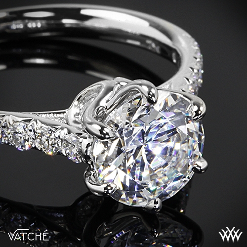 Vatche Swan French Pave Diamond Engagement Ring | 2820