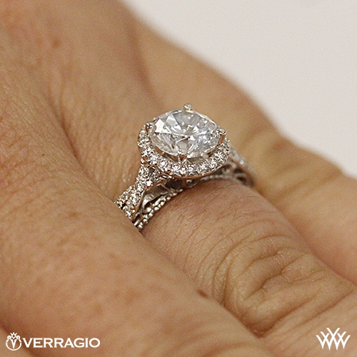 Verragio halo clearance twist engagement ring