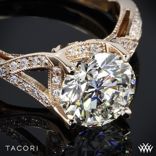 Tacori 2565MD Ribbon Diamond Engagement Ring | 3085