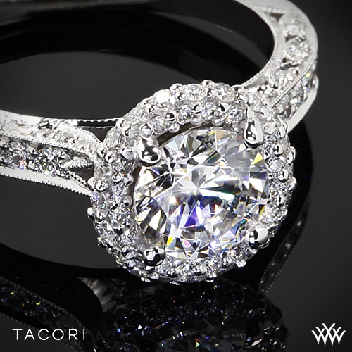 Tacori HT2522RD Blooming Beauties Botanical Diamond Engagement Ring | 3042